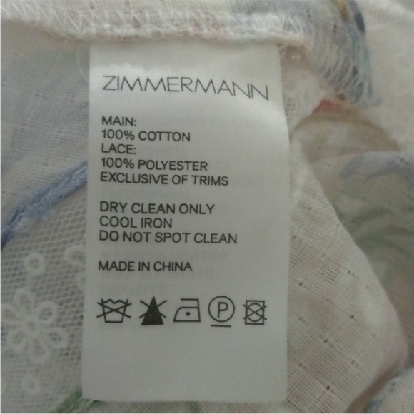 Zimmermann Bowtie Pintuck Scarf Dress Floral - Picture 5 of 5